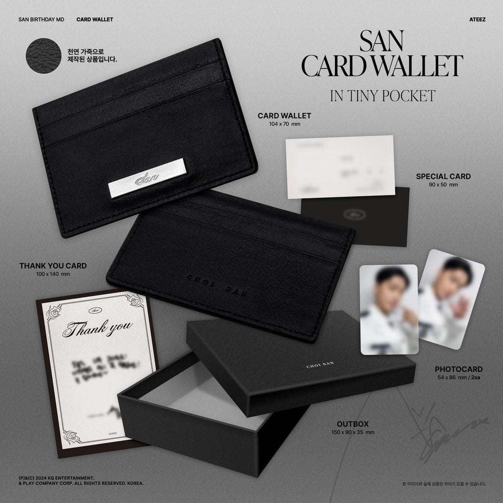 ATEEZ Hbd - San Card Wallet : In Tiny Pocket