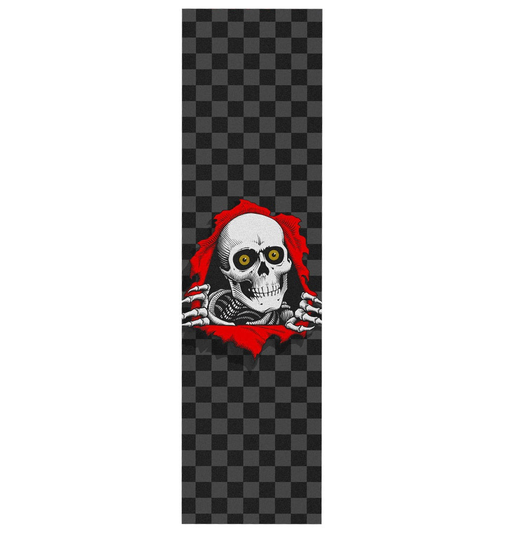 Powell Peralta Ripper Checker Griptape - 10"x33" Black