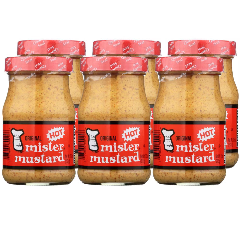 Original Hot Mister Mustard, 7.5 oz, Case of 6