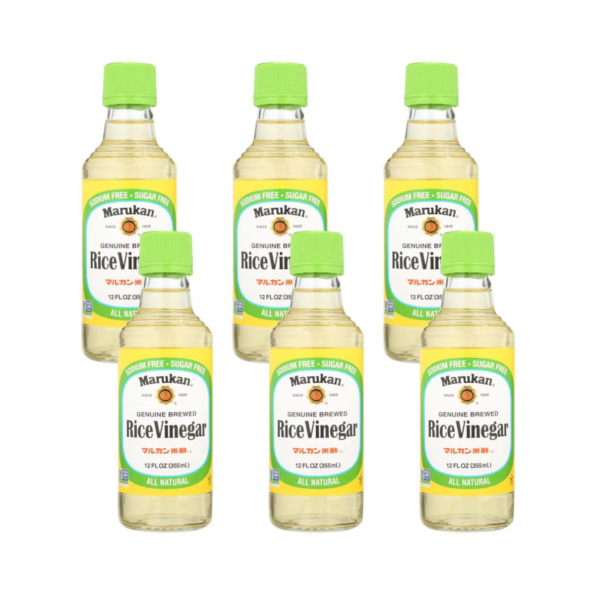 Marukan Organic Rice Vinegar, Case of 6 (12 Fl. Oz. Ea.)