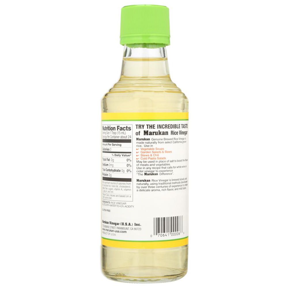 Marukan Organic Rice Vinegar, Case of 6 (12 Fl. Oz. Ea.)