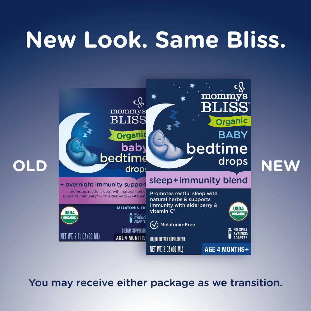 Mommy's Bliss Baby Bedtime Drops - Organic Sleep Support for Babies (2 fl oz)