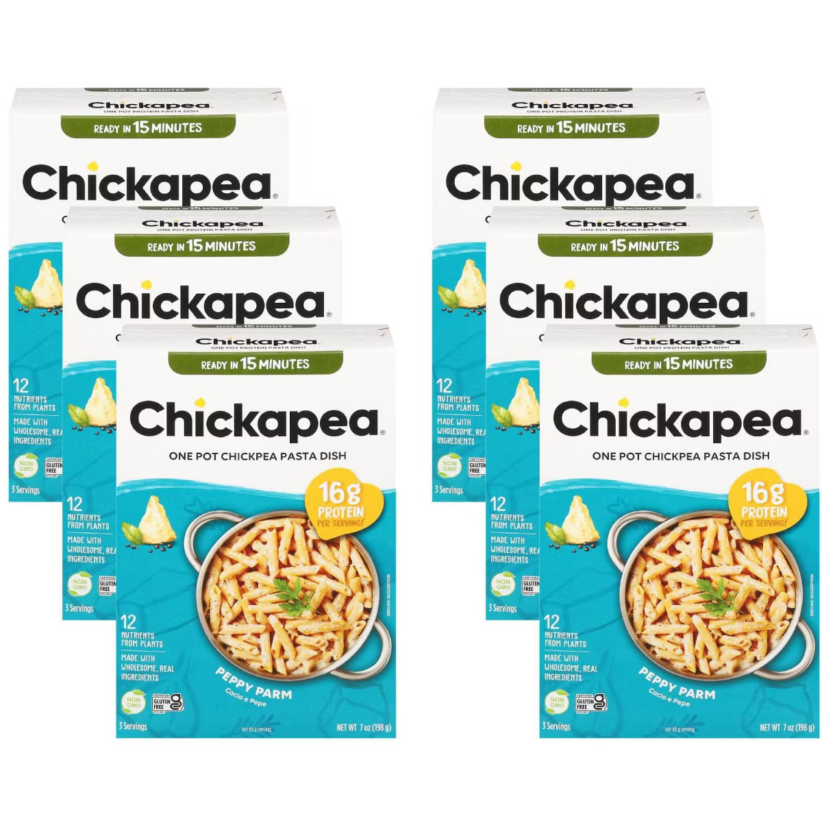 Chickapea Pasta One Pot Pepper Parmesan Pack of 6 7 Oz