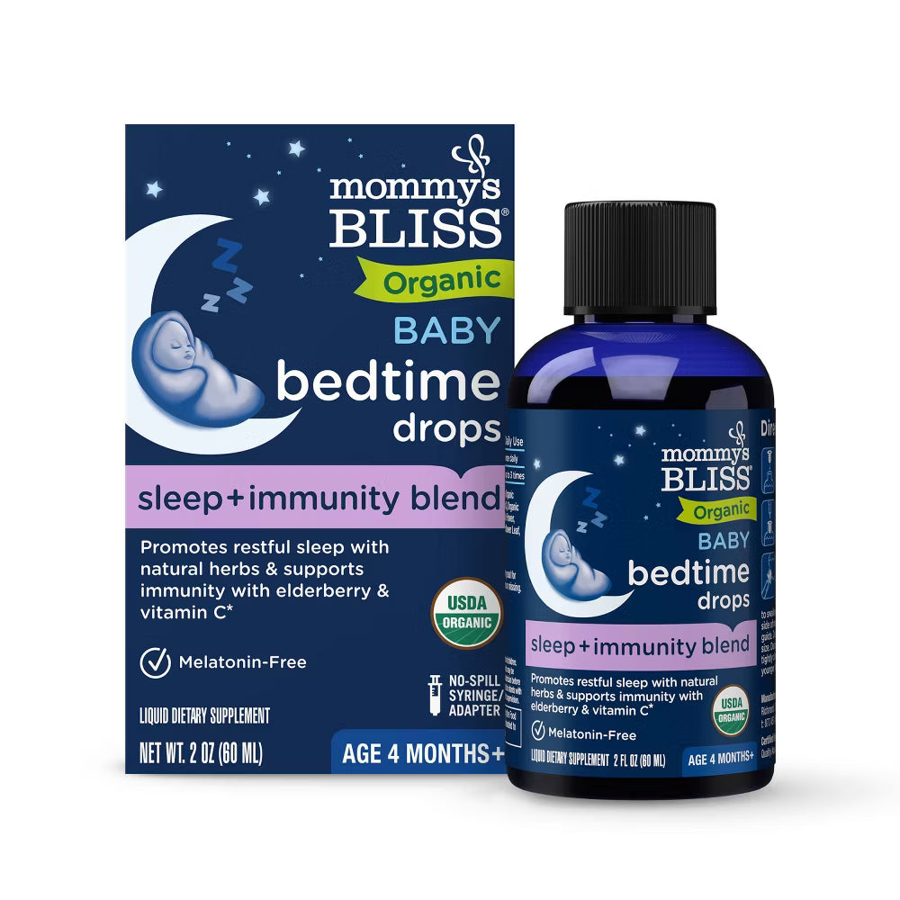 Mommy's Bliss Baby Bedtime Drops - Organic Sleep Support for Babies (2 fl oz)