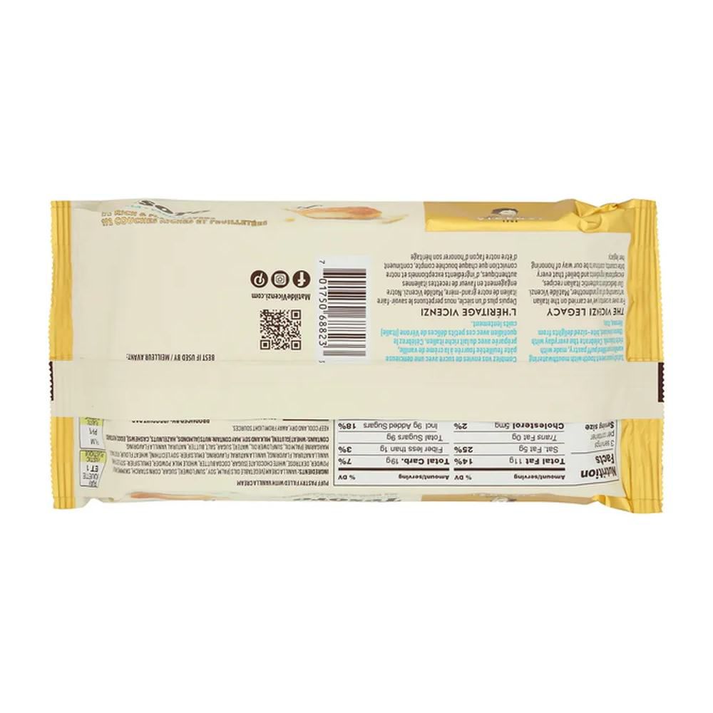 Vicenzi Tesoro Vanilla Cream Filled Puff Pastries, 3.53 oz, Pack of 10