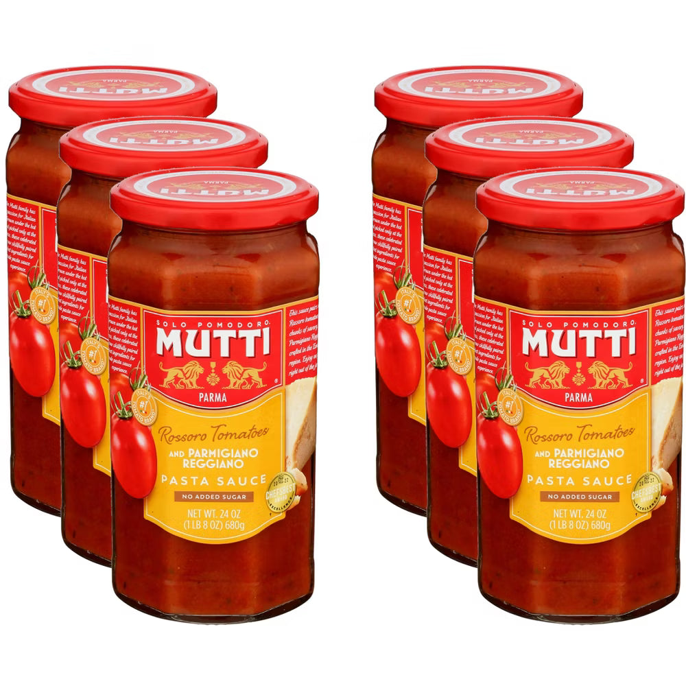 Mutti Tomato Sauce with Parmigiano Reggiano, 24 oz , 6-Pack