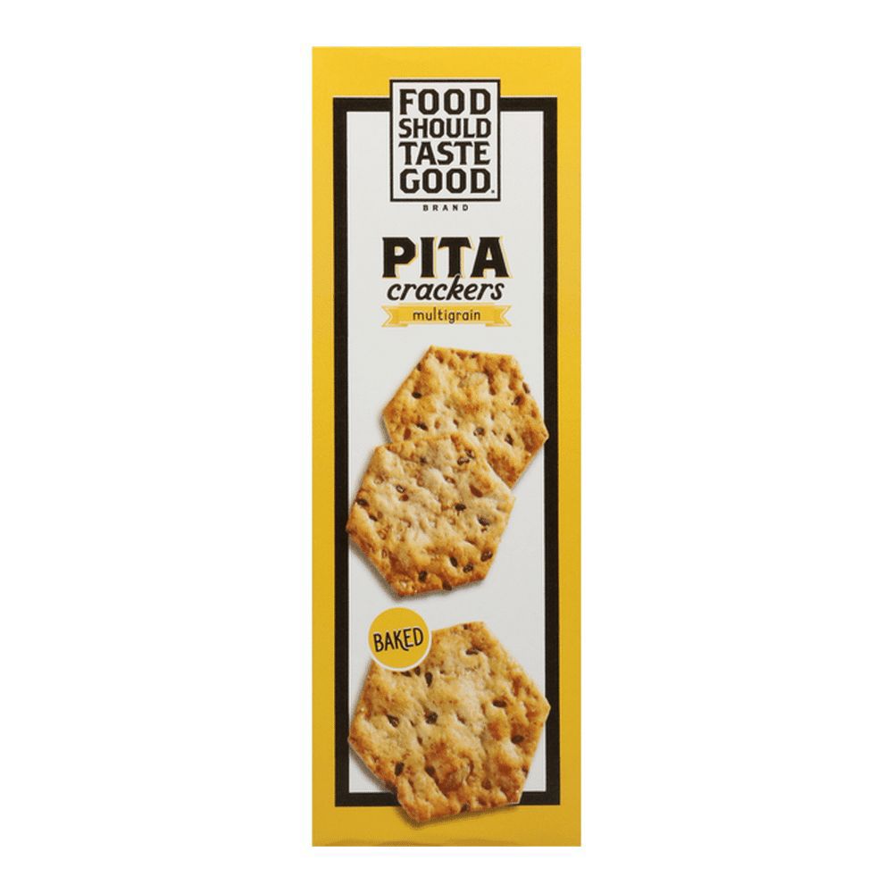 Food Should Taste Good Multigrain Pita Crackers, Baked, 5 Oz., Case of 6