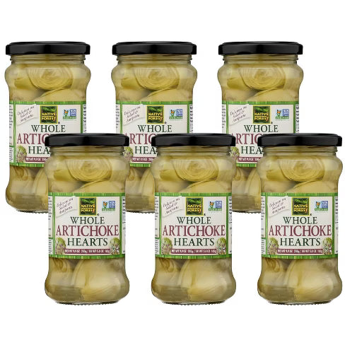 Native Forest Whole Artichoke Hearts - Fancy Grade, Organic, 9.9 oz (Pack of 6)