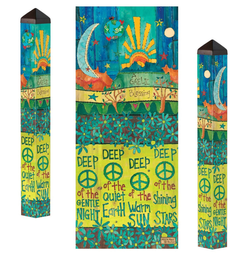 Gaelic Blessing Art Pole 40 Inches