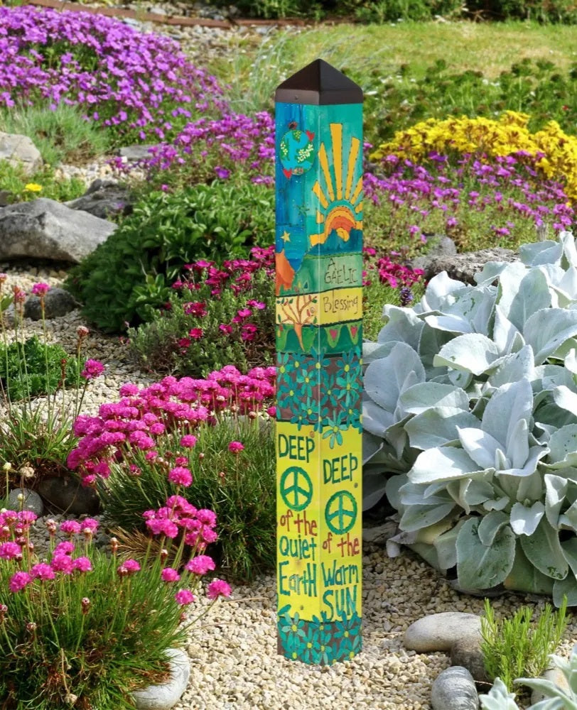 Gaelic Blessing Art Pole 40 Inches