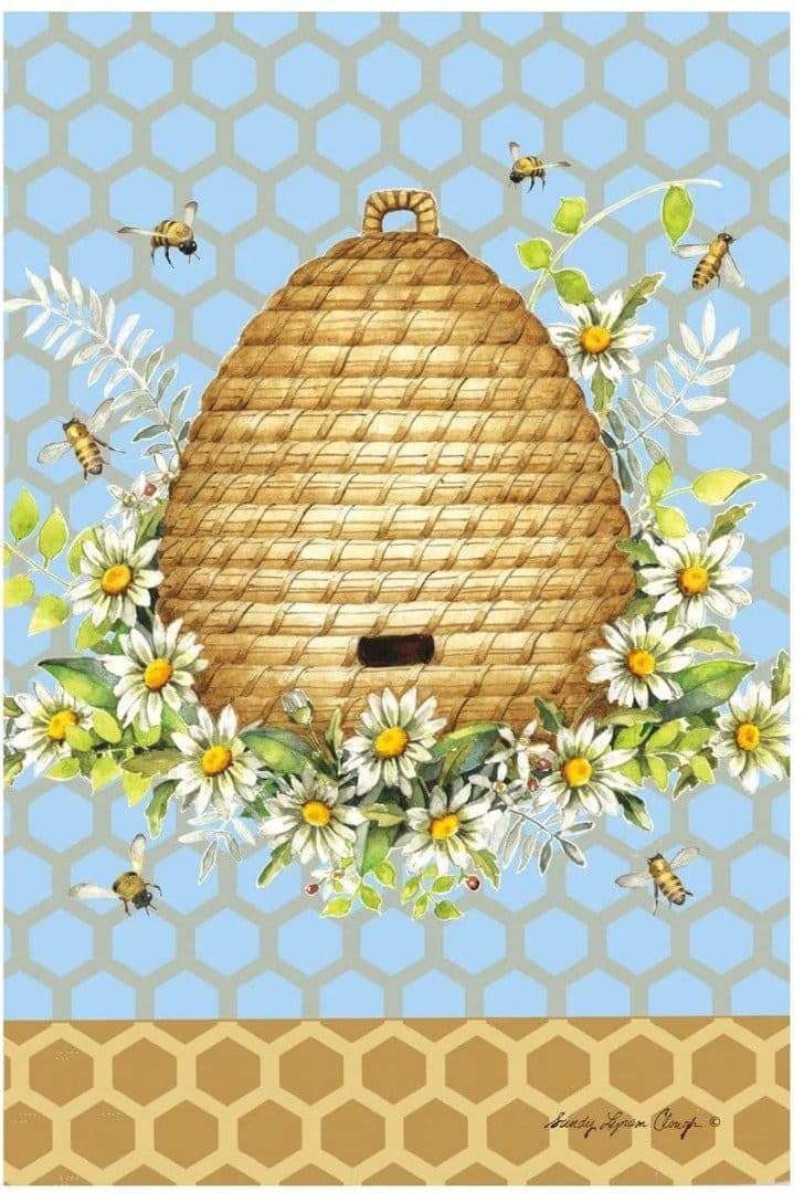 Garden Buzz Garden Flag 2 Sided Bee