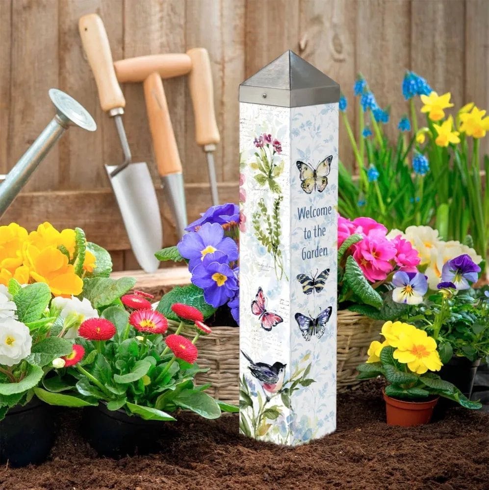 Garden Song Art Pole 20 Inches Tall Grow Blessings