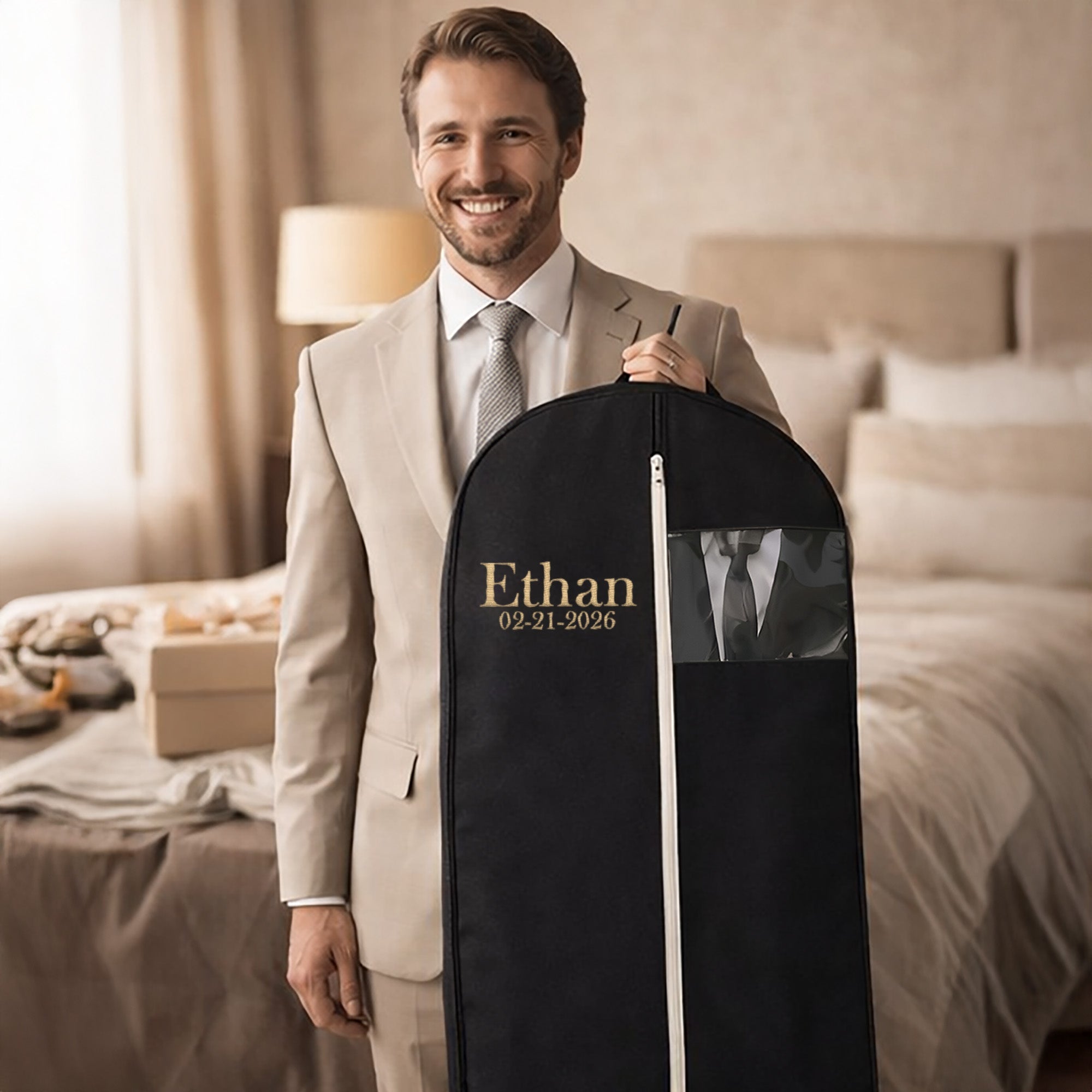 Personalized Garment bag for Groom Tuxedo