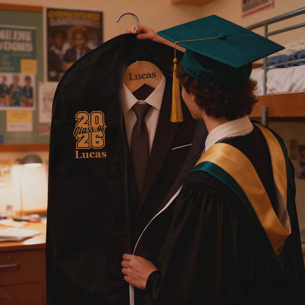 Personalized Garment Bag with Name for Graduation Outfits - Class of 2026