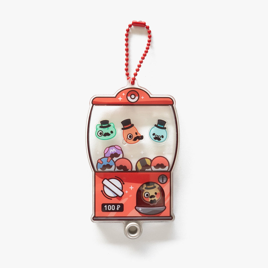 Gentlemon Gachapon Fillable Shaker Keychain (4")