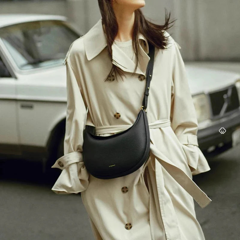 Genuine Leather Shoulder Bag.