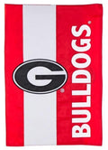 Georgia Bulldogs Garden Flag 2 Sided Applique Logo
