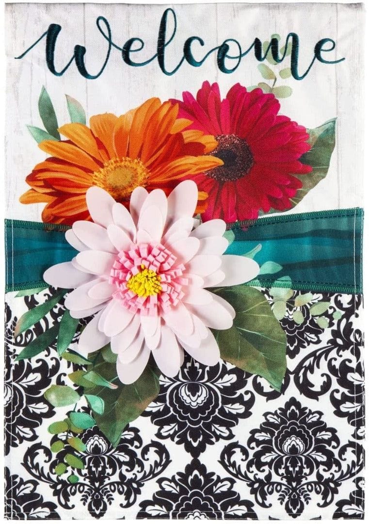 Gerbera Daisy Band Garden Flag 2 Sided