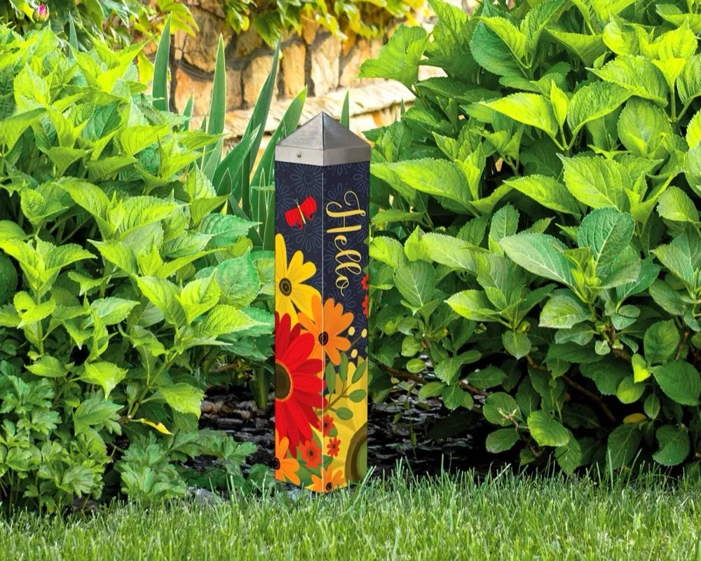 Gerbera Garden 20 Inch Art Pole
