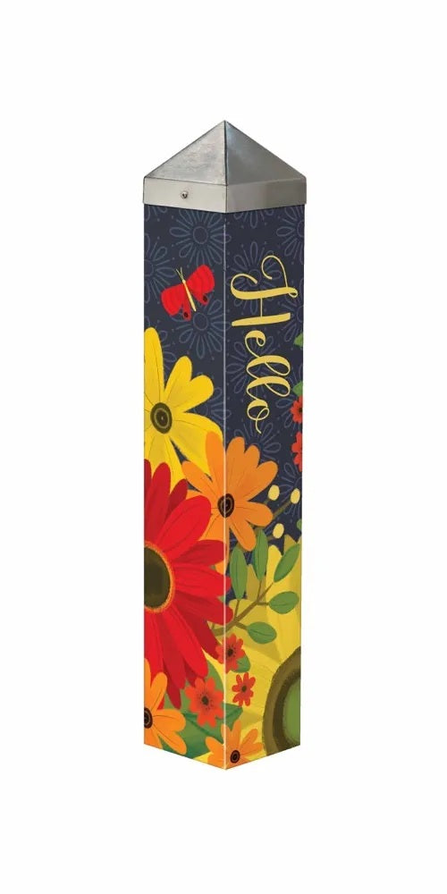 Gerbera Garden 20 Inch Art Pole