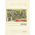 Vintage Lined Notebook Greetings from Berkeley Springs, West Virginia - Paperback