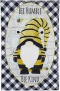 Gnome Bee Humble Garden Flag 2 Sided