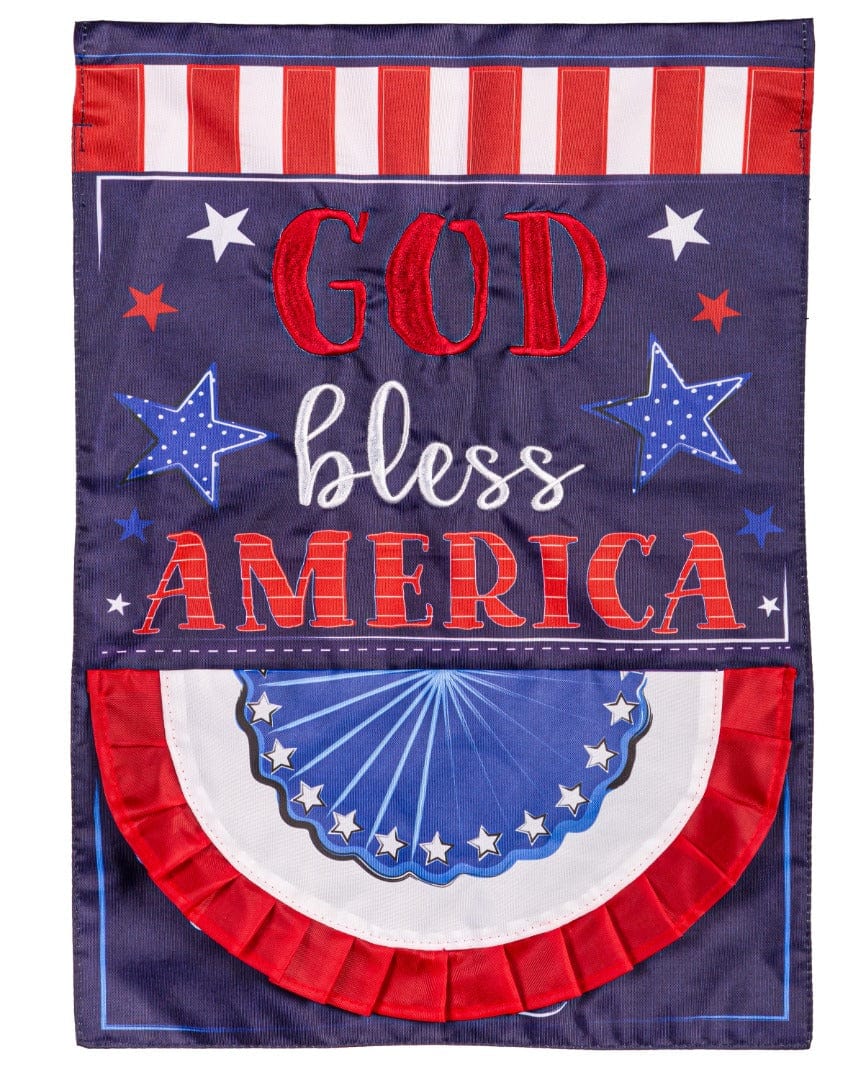 God Bless America Garden Flag 2 Sided