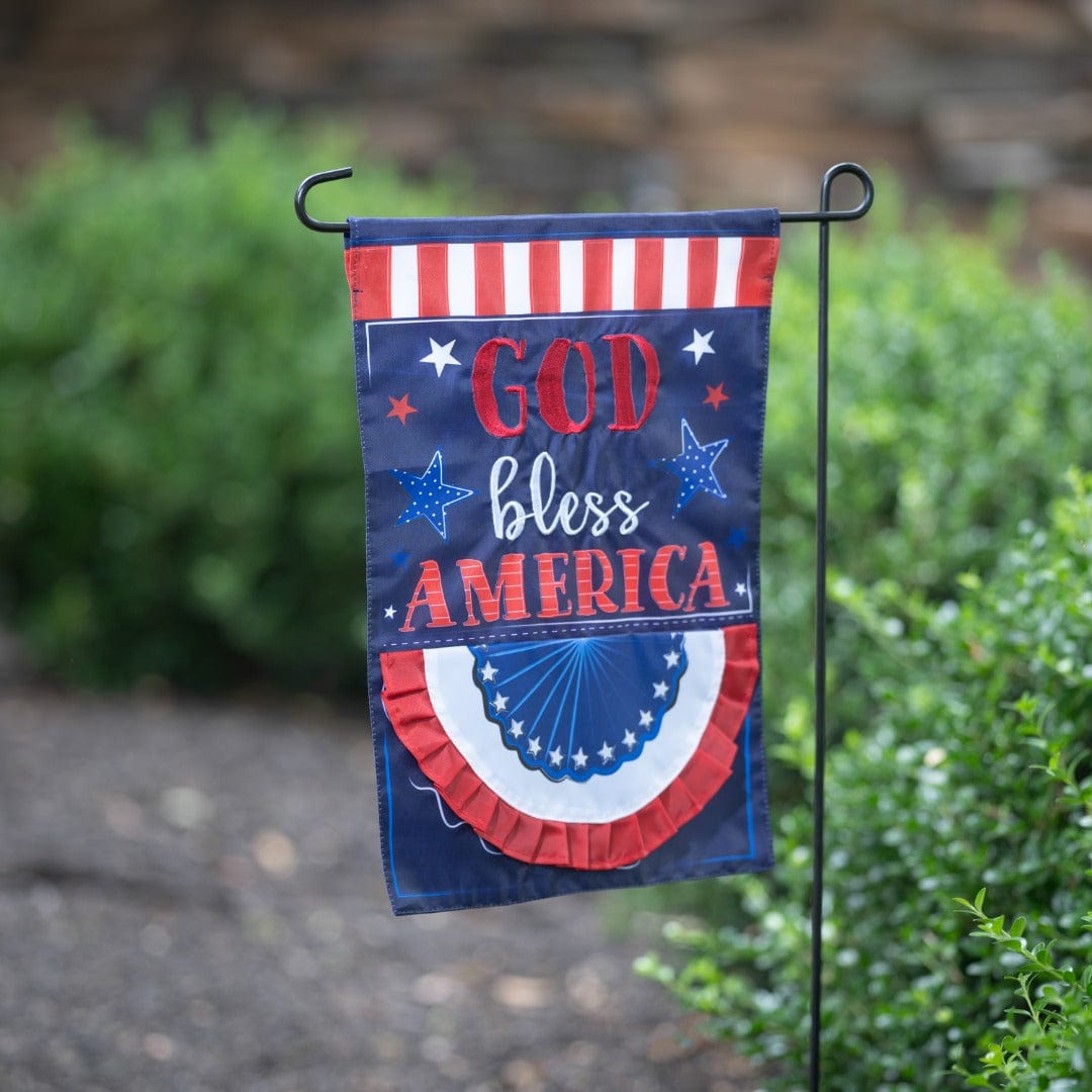 God Bless America Garden Flag 2 Sided