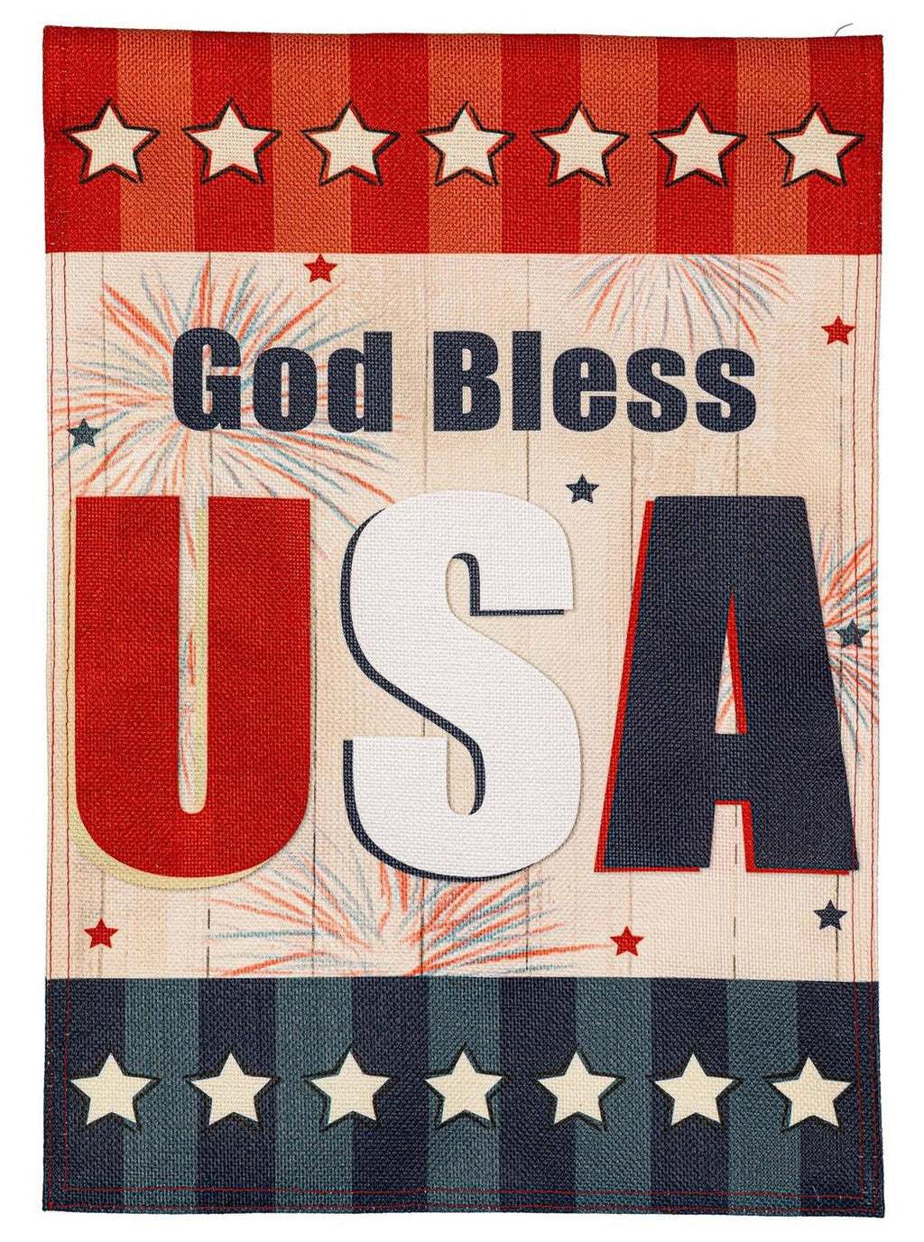 God Bless USA 2 Sided Garden Flag