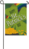 Gold Coins St Patricks Day Garden Flag 2 Sided