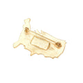 Enamel American USA Flag United State Map Pin Brooch