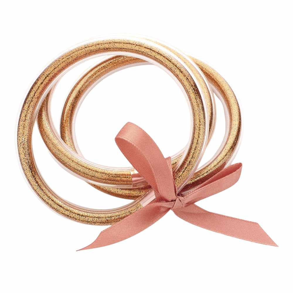 3PCS Glitter Jelly Tube Bangle Bracelet