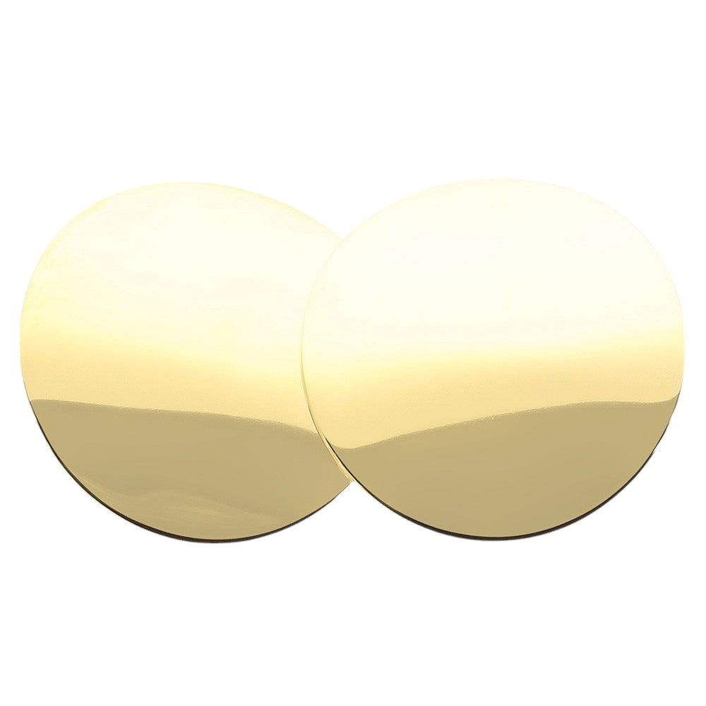 Stainless Steel Round Circle Domed Stud Earrings