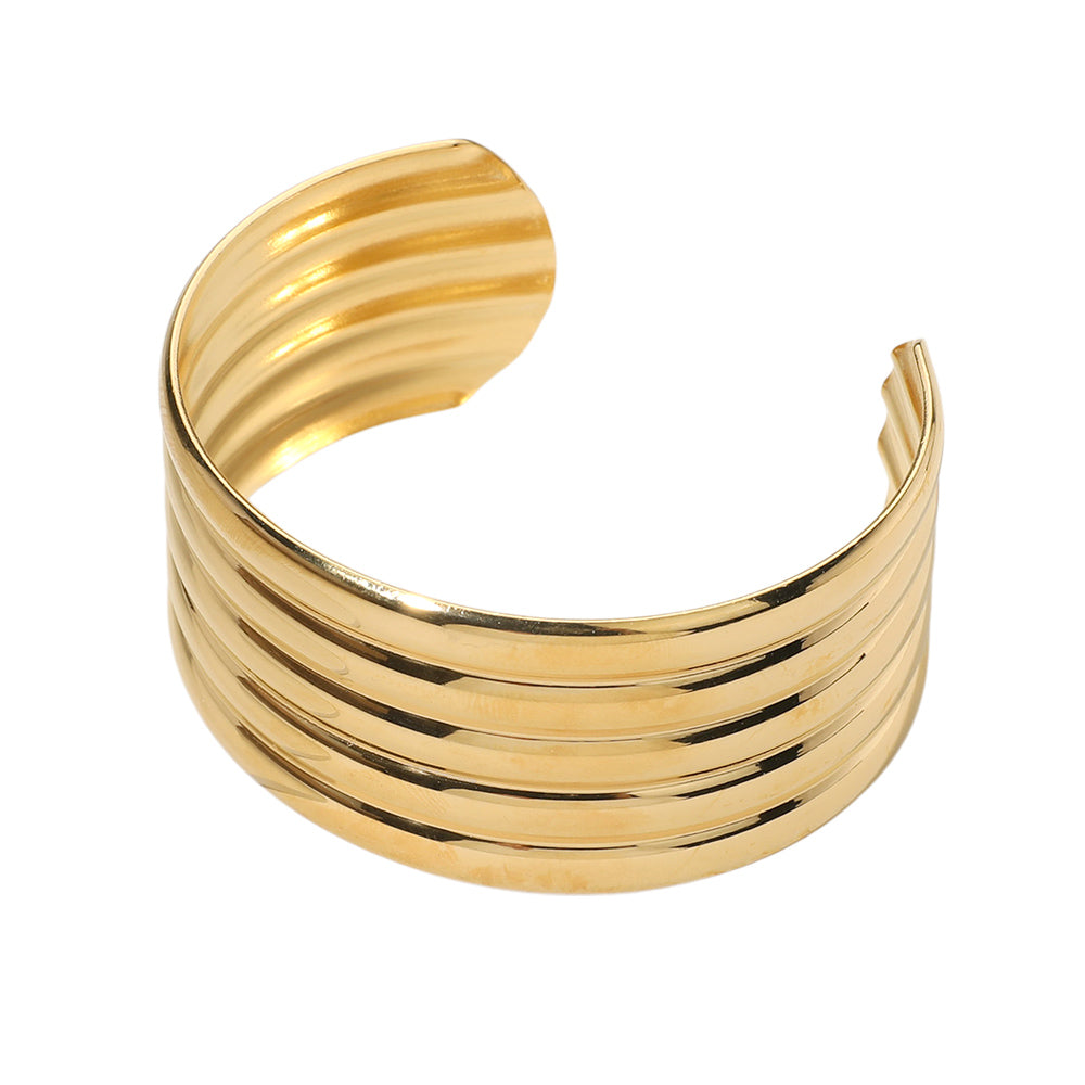 Stainless Steel Wide Cuff Bracelet