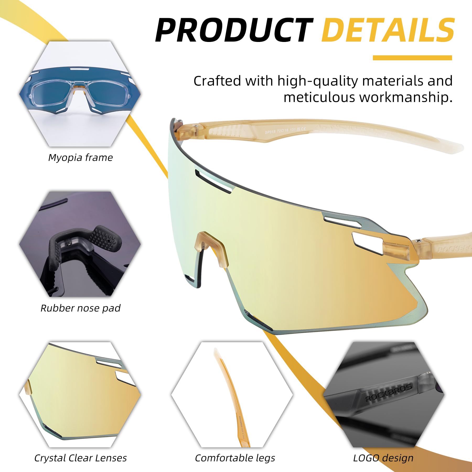 Men's Anti-Blue Light MTB Cycling Sunglasses
