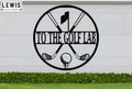Personalized Golf Metal Sign | Custom Golf Monogram Wall Art