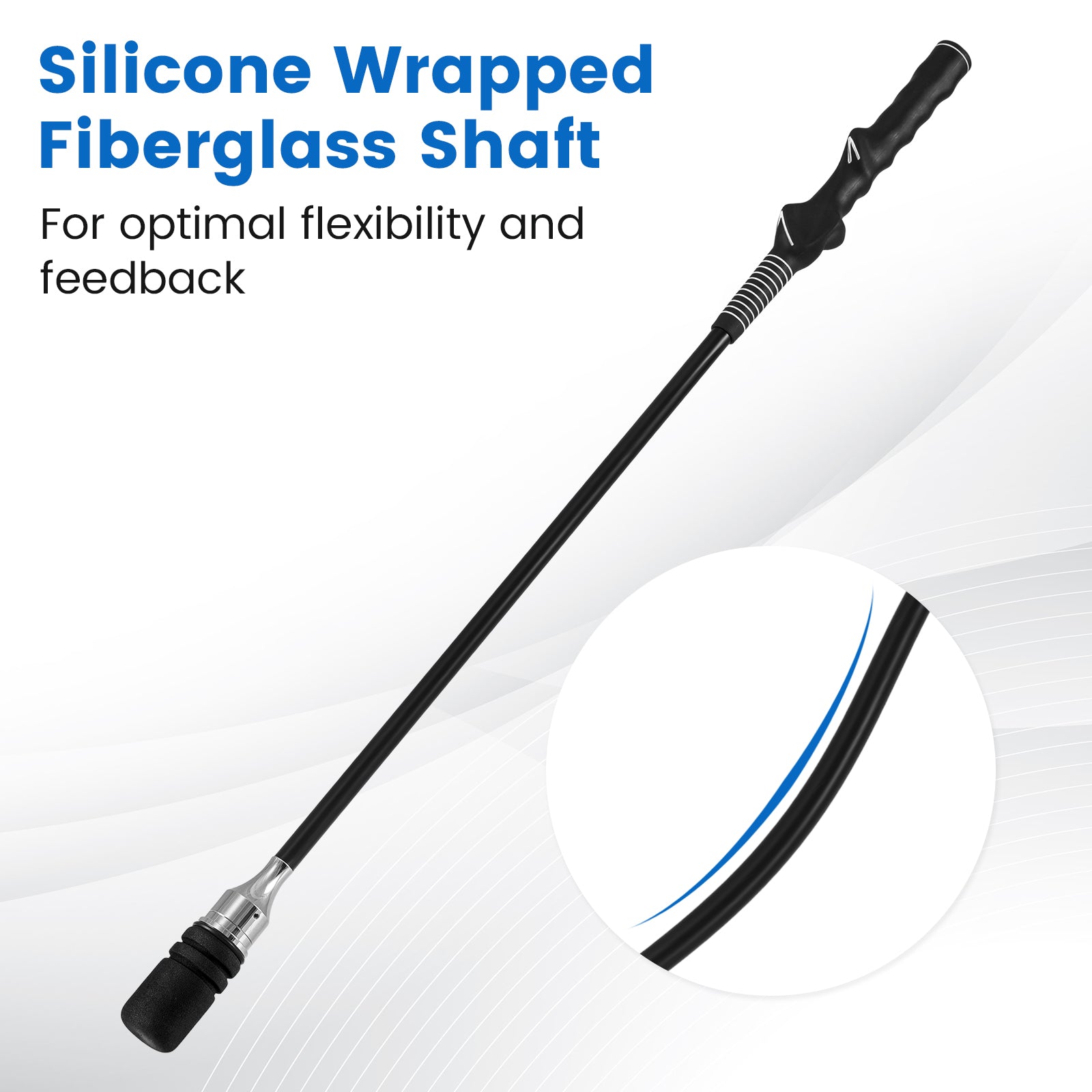 Golf Swing Trainer Click Stick Swing Training Aid for Speed Flexibility Balance