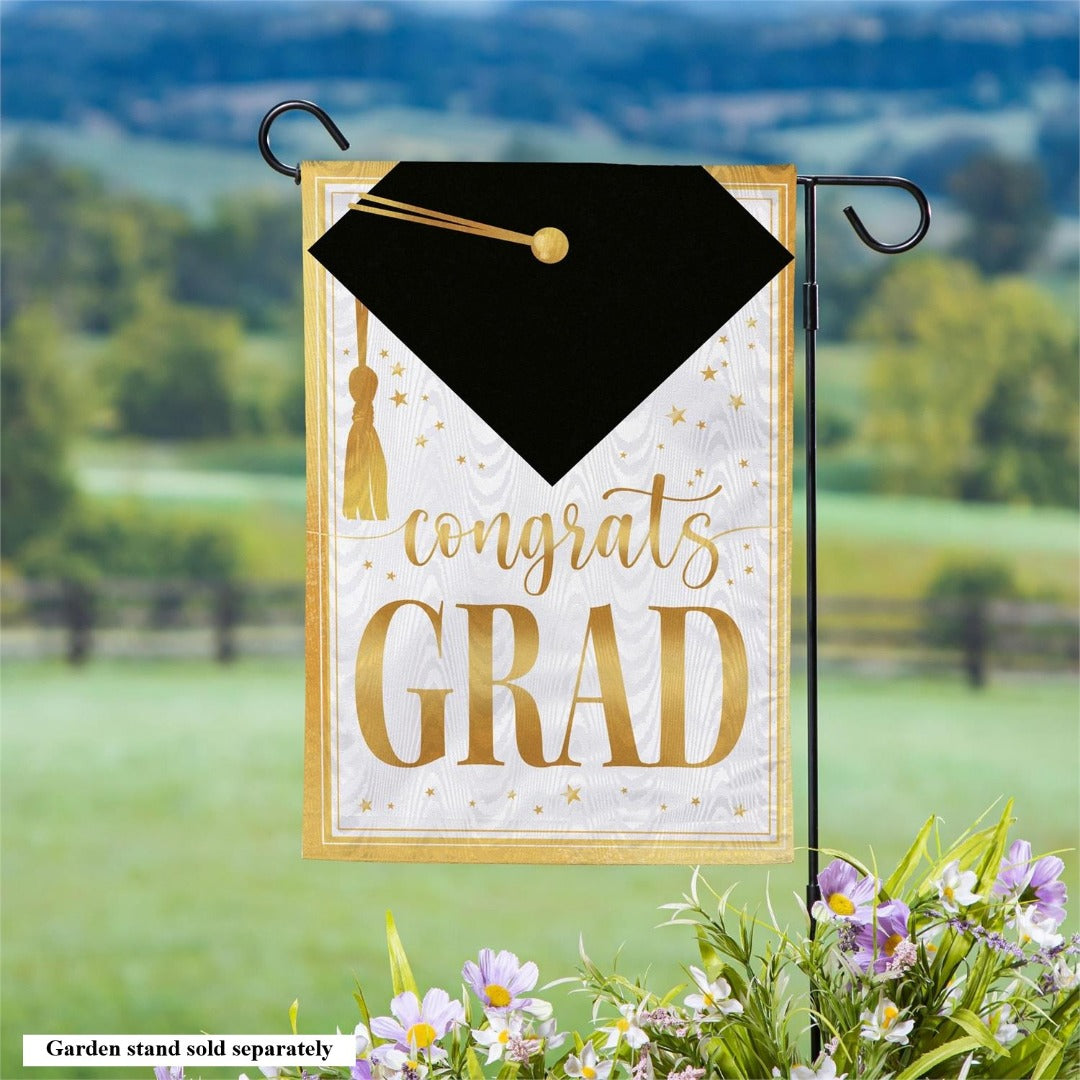 Graduation 2 Sided Garden Flag