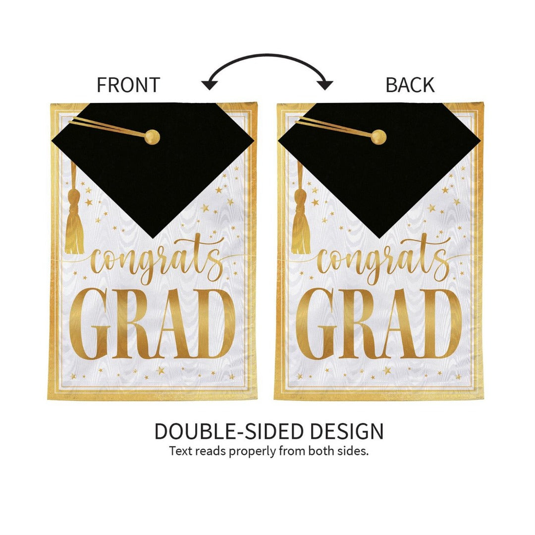 Graduation 2 Sided Garden Flag