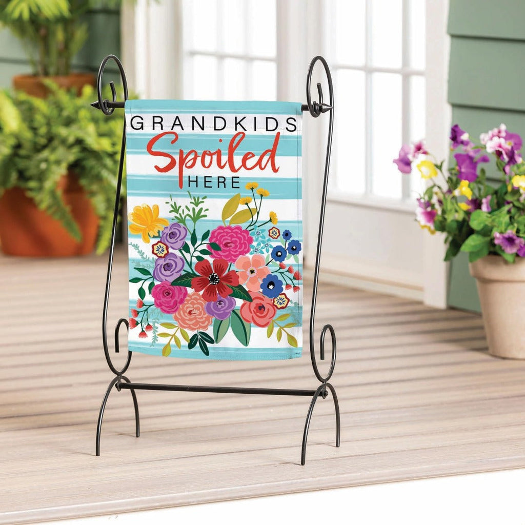 Grandkids Spoiled Here 2 Sided Garden Flag