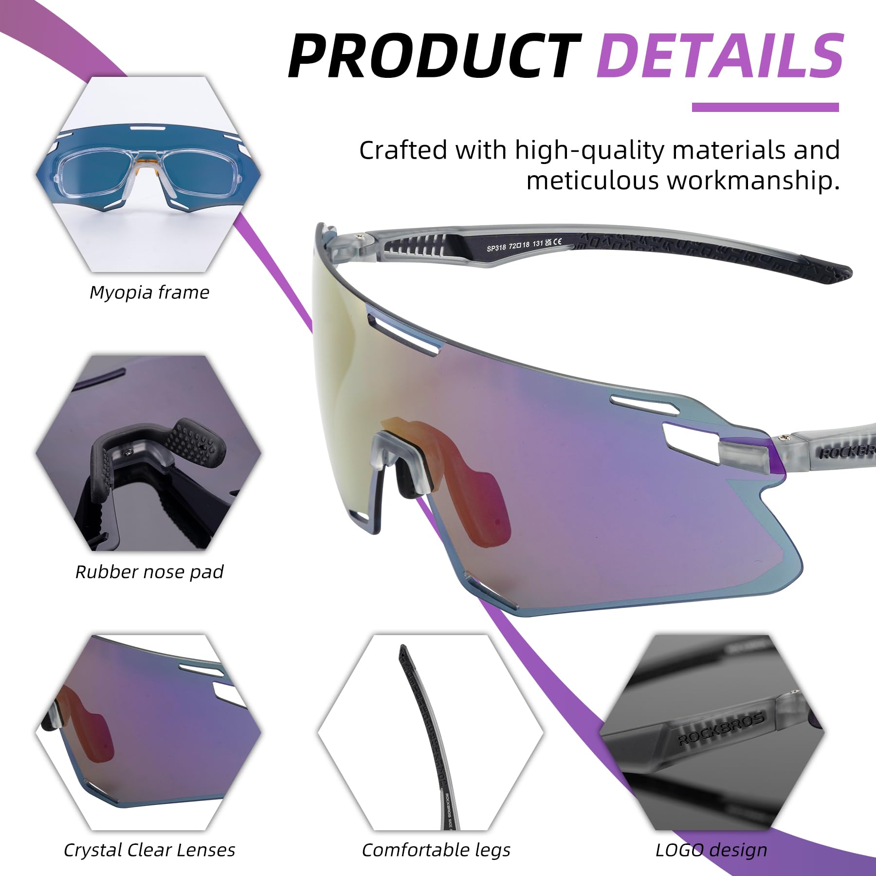 Men's Anti-Blue Light MTB Cycling Sunglasses