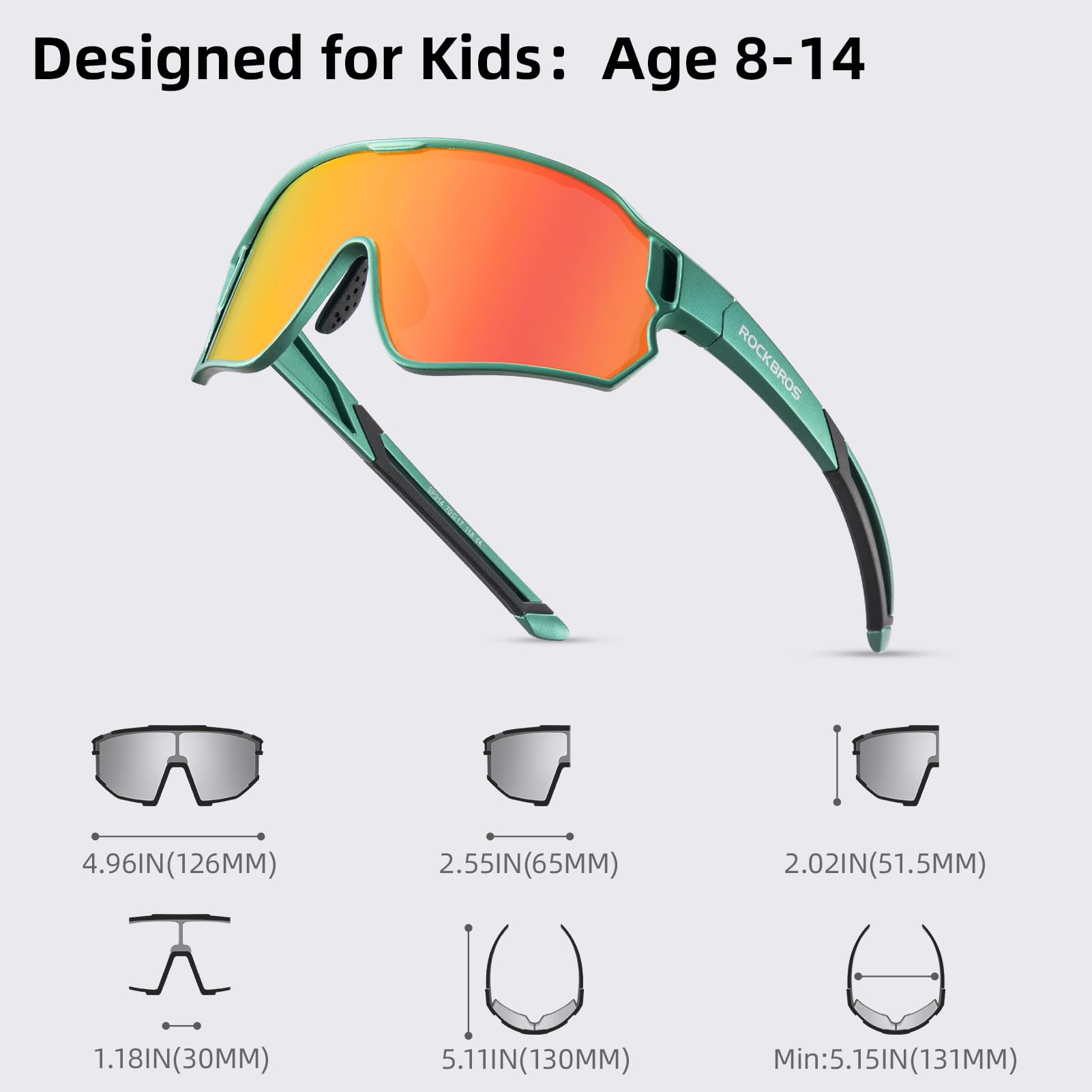 SP314 Kids Polarized Sunglasses UV400 Protection