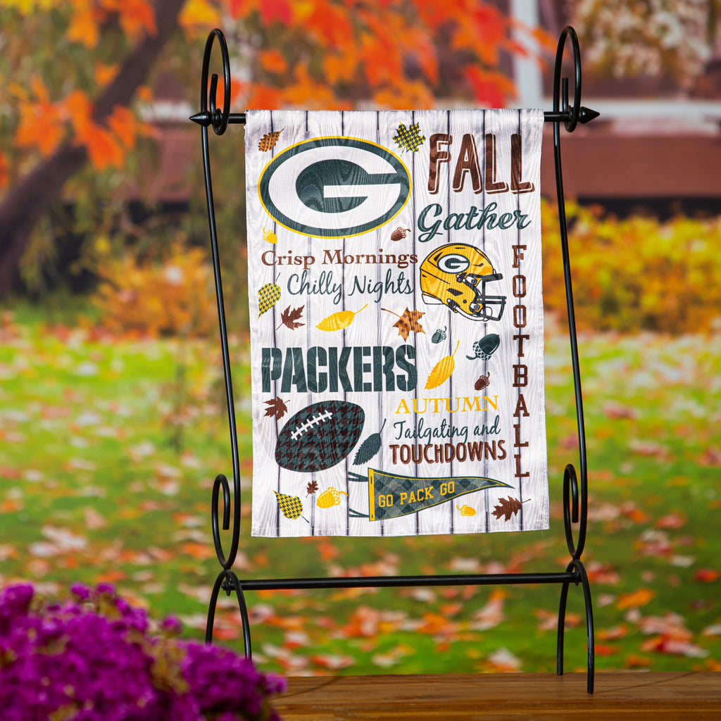 Green Bay Packers 2 Sided Seasonal Garden Flag