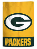 Green Bay Packers Garden Flag 2 Sided Embroidered