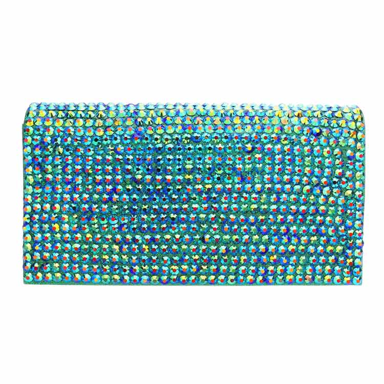 Bling Studded Evening Clutch Crossbody Bag