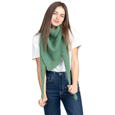 Plain Solid Triangle Scarf Shawl