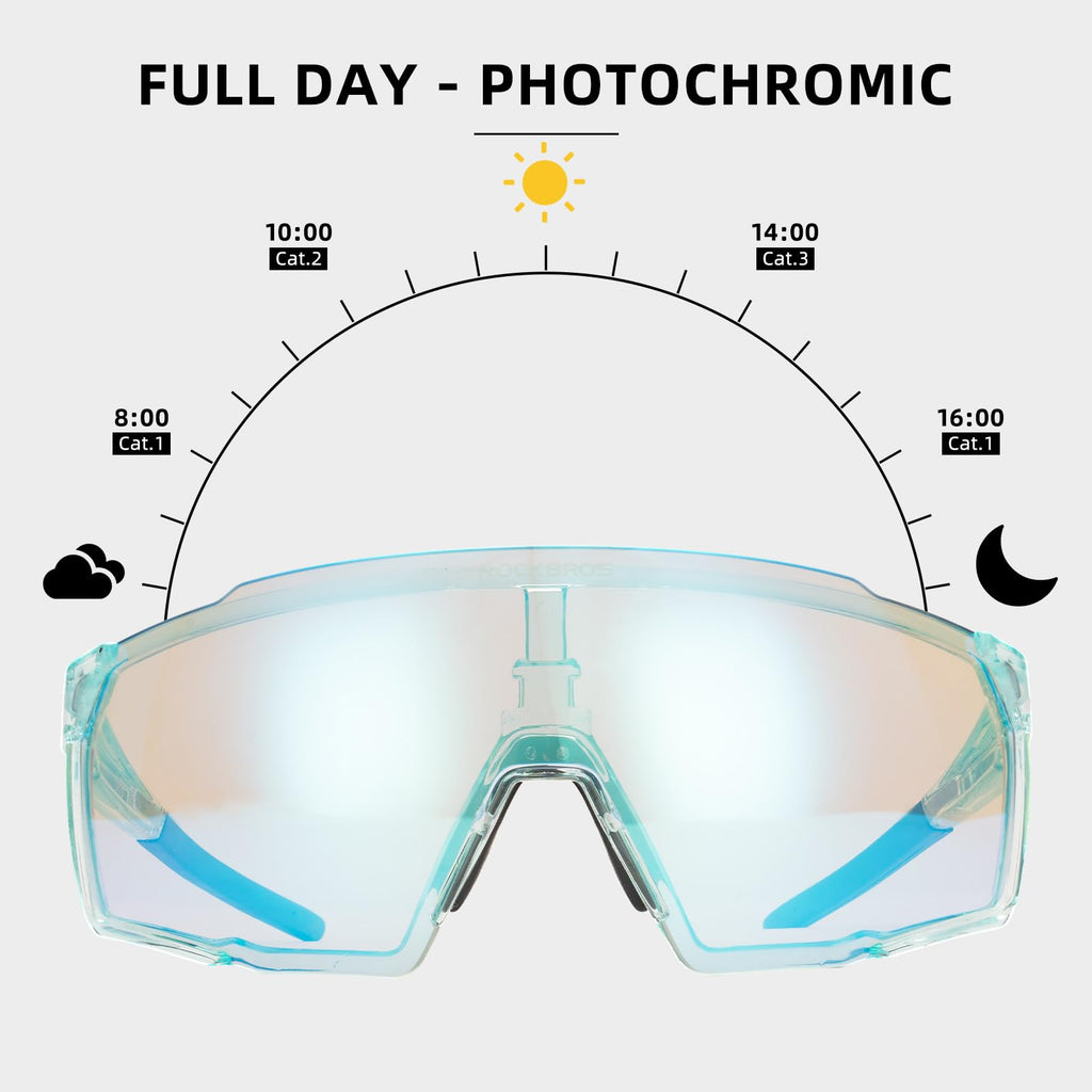 Polarised Full-Lens Sunglasses for Outdoor Sports