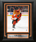 Gritty Skating Down the Ice Philadelphia Flyers 8" x 10" Framed Hockey Mascot Photo