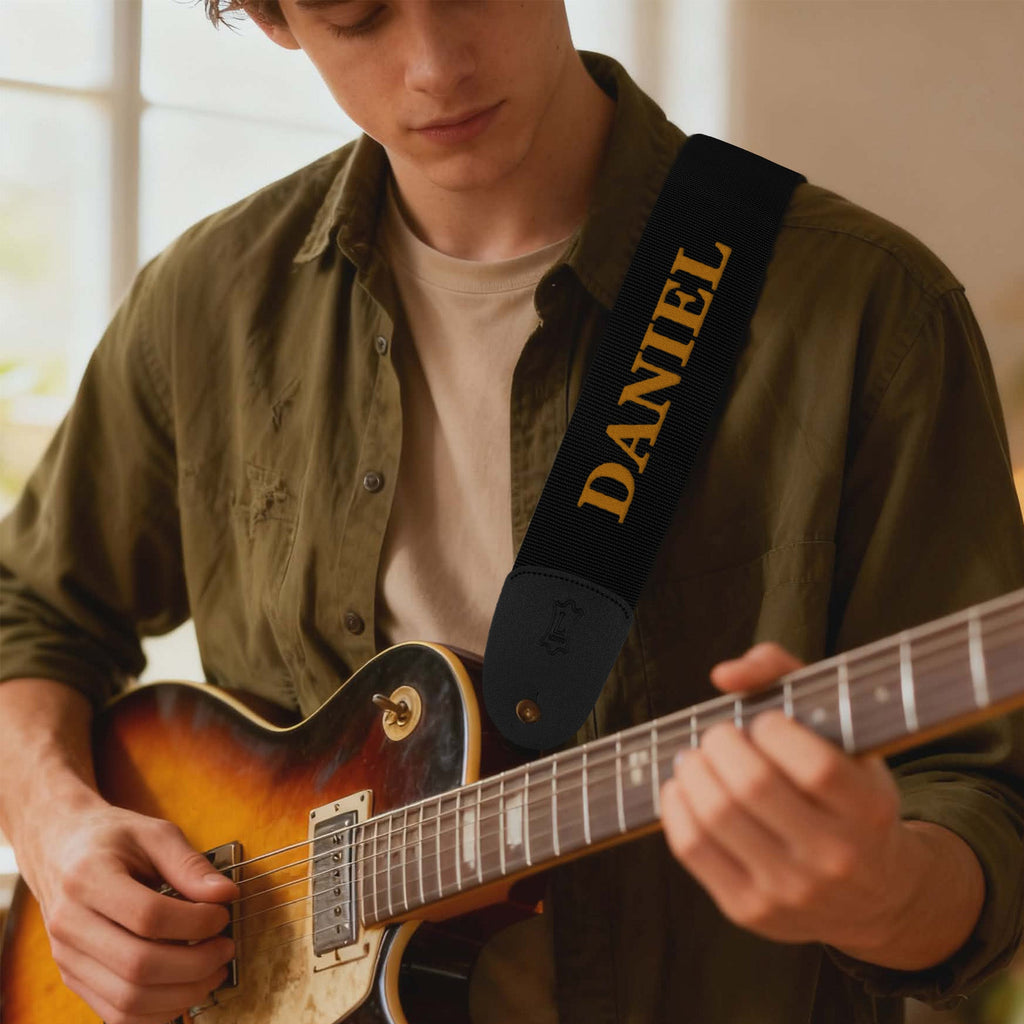 Personalized Guitar Strap for Bass, Electric & Acoustic Guitar