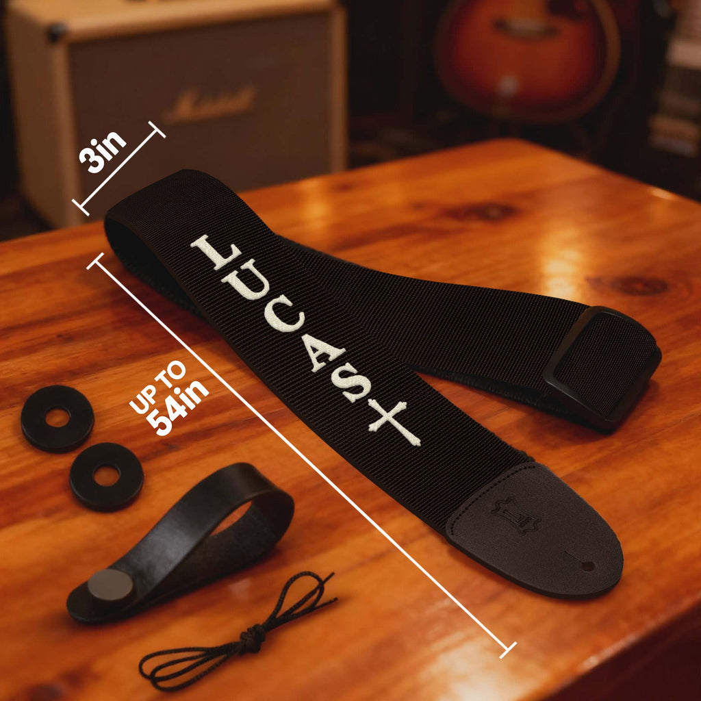 Personalized Guitar Strap for Bass, Electric & Acoustic Guitar